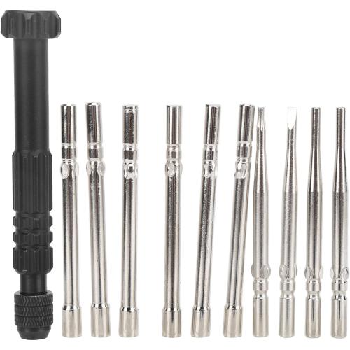 Qiilu 10PCS Carburetor Adjustment Screwdriver Tool Kit, Carburetor Adjuster Tool for 2 Stroke Small Engines Wire Trimmer Chain Saw Leaf Blower