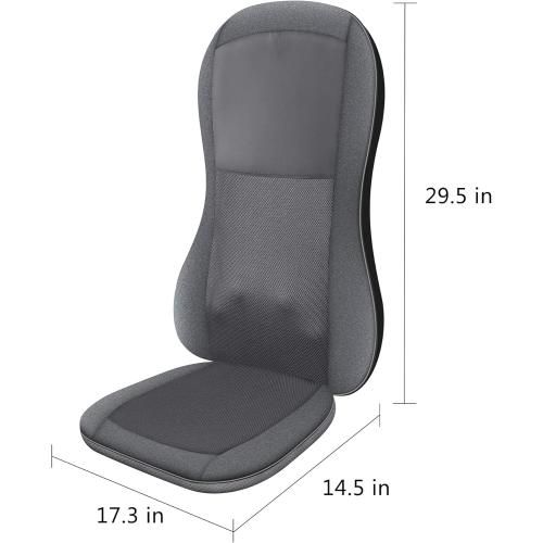 COMFIER Shiatsu Full Back Massager,Massage Chair Pad with Heat,2D/3D Massage Seat Cushion,Chair Massager with 10 Shiatsu Nodes, Rolling Kneading Chair Pads for Lower Back,Mothers Day Gift for Women