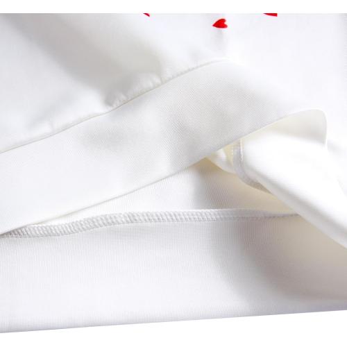 Akivide Women's Medium Heart Love Graphic Pullover Sweatshirt Casual Oversized Crewneck Top Valentine's Day Long Sleeve Shirt
