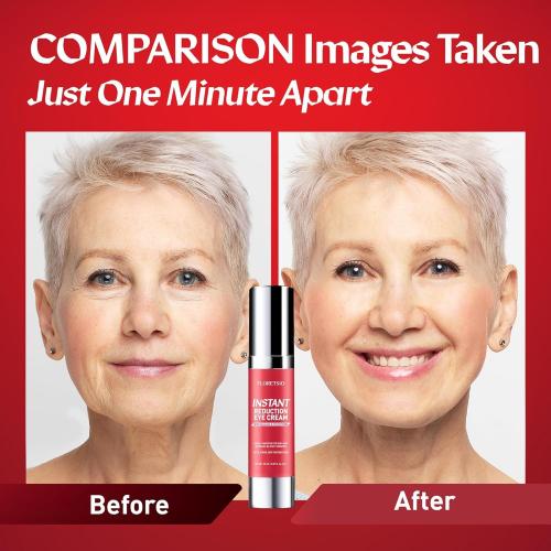 Instant Eye & Face Lift Cream: Rapid Under Eye Bags,Wrinkles, Dark Circles, Puffiness Remover for Women and Men in 60 Seconds - Wrinkle Filler 0.67oz - Temporary Firming & Tightening Treatment -