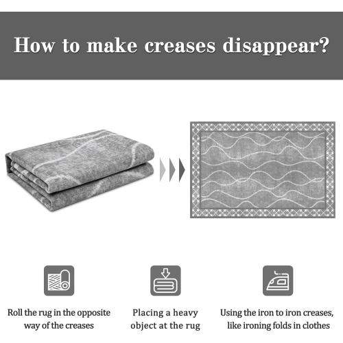 DweIke Area Rugs for Living Room, Machine Washable Bordered Rug for Bedroom, Luxury Rubber Backing (Non-Slip) Low Pile Throw Carpet for Dining Room Kitchen Home Decor, Grey