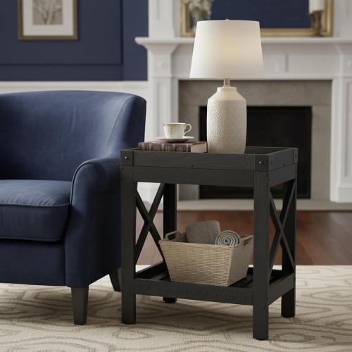 Narrow Side Table, End Table,Sofa Side Table, End Table Nightstand for Bedroom, Living Room, Small Spaces