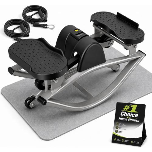 Rock Stair Steppers for Exercise at Home Aerobic Step Platform Side to Side Rocking Fitness Machines Steper up Box for Workout Mini Portable Gym Rocker Escalones para Hacer Ejercicio