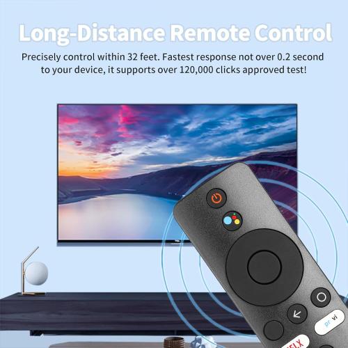 XMRM-006 Voice Remote Control Compatible with Xiaomi MI TV Stick Box S/4S/4K MDZ-22-AB MDZ-24-AA Replacement Controller with Netflix & PrimeVideo Buttons with Batteries