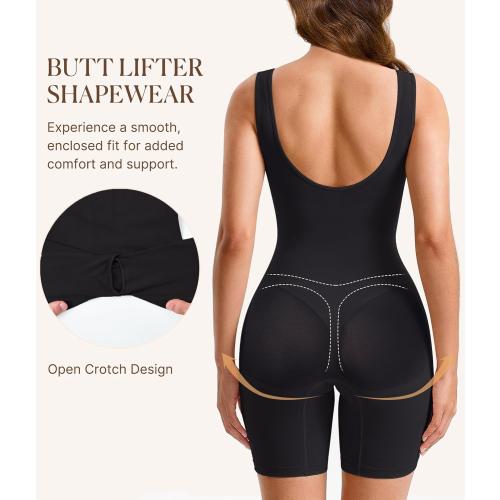 Size L....BRABIC Waist Trainer Shapewear Bodysuits for Women Tummy Control Seamless Full Low Back Faja Body Shaper Butt Lifter