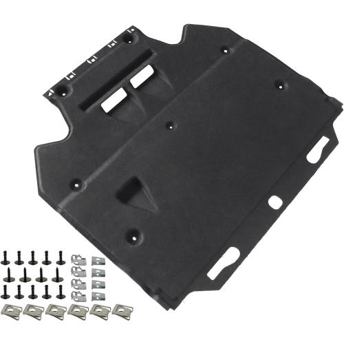 GXARTS Engine Splash Guard and Mounting Elements 4G0863822C 4G0863822J Compatible with Audi A6 A7 S6 S7 Quattro RS7 2011 2012 2013 2014 2015 2016 2017 2018 Under Car Shield Cover