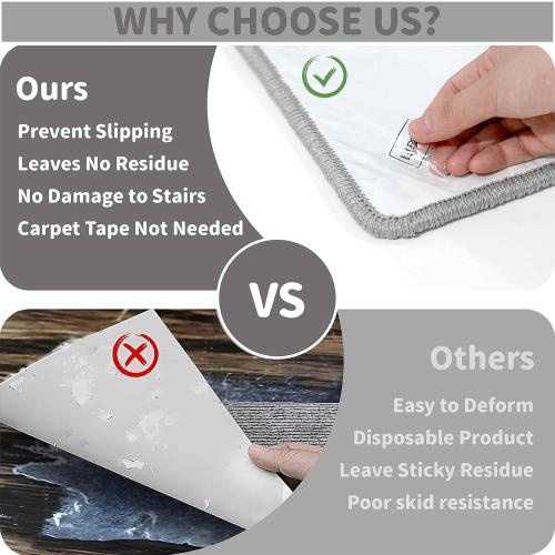 Bullnose Carpet Stair Treads, Non Slip Stair Treads for Wooden Steps Indoor, Stair Runner, Soft Stair Rugs, Edging Stair Protectors, Washable, 29.5x9.5x1.5 14pcs, Grey