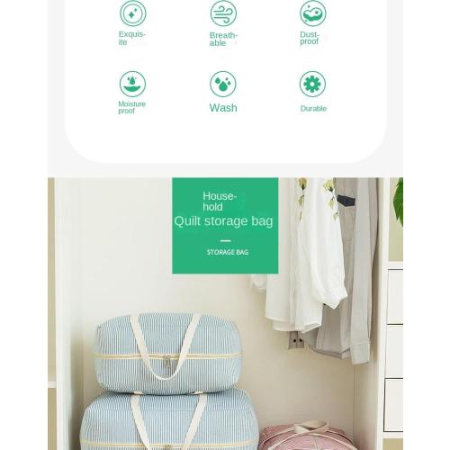 Storage Bag, Portable Quilt Storage Bag, Multiple Styles BlueLarge[21.7 * 15 * 9.8inches]