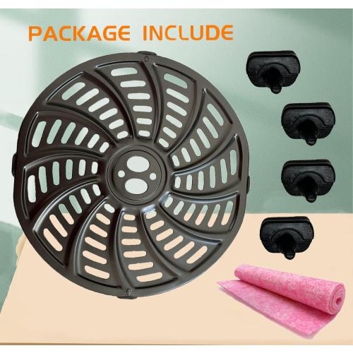 5QT Air Fryer Crisper Tray for Gourmia GAF556 GAF566 GAF536 Air Fryers, Premium Air Fryer Grill Crisper Plate Rack Grill Pan Insert Grate Grid Shelf for Gourmia 5QT Air Fryers, Dishwasher Safe