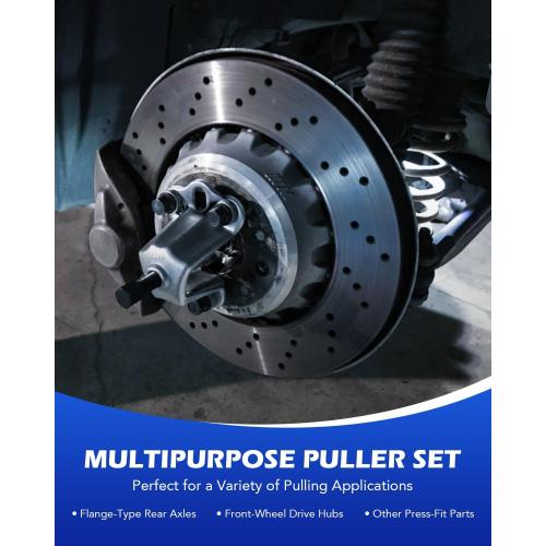 Orion Motor Tech Slide Hammer, 9-Way Internal/External Slide Hammer Puller Set - Pulls Hubs, Rear Wheel Axle Shafts, Bearings, Bushings, Seals, Retainers - missing parts