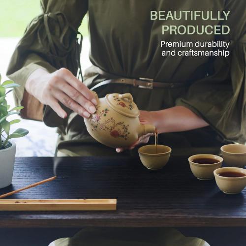 ENSO SENSORY Kiri Altar Table - Premium Japanese Meditation Table & Shrine Stand - Folding Chabudai Tatami Puja Table - Low Tea Table for Sitting on the Floor -Sleek Finish, Lightweight Paulownia Wood