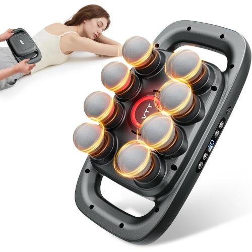 VTT 8-Head Massage Gun, Deep Tissue Back Massager, Electric Handheld Massager for Back, Shoulders, Legs, Muscle Pain Relief, Ideal Gifts for Women, Men, Mom, and Dad