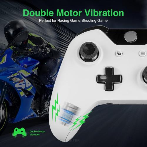 vaomon Controller Wireless PC Game Controller Compatible with Xbox One,Xbox Series X/S,3.5mm Audio Jack,3D Joystick(White)