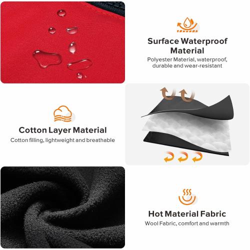 Size Small Medium Large Dog Winter Coat with Harness Built-in | Waterproof Dog Jacket with Zipper & Fleece Lining | Reflective Cold Weather Coat for Small Medium Large Dogs