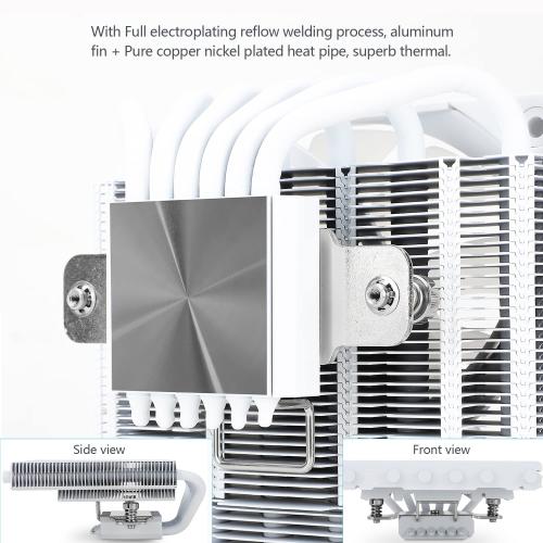 Color White Thermalright AXP120-X67 White ARGB Low Profile CPU Air Cooler with Quite TL-C12015W-S PWM Fan, 6 Heat Pipes, 67mm Height, for AM4/ AM5/Intel LGA 1700/1851/1150/1151/1155/1156/1200/2011,5V ARGB Light