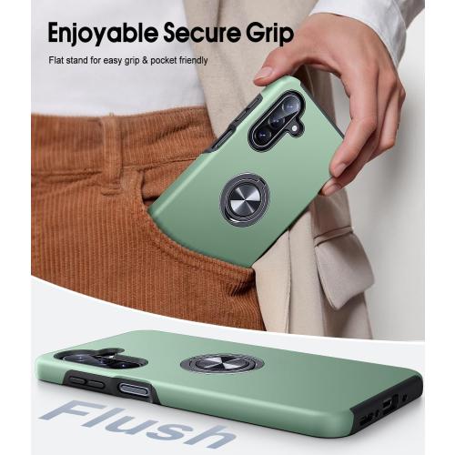 JAME for Samsung Galaxy A17 5G Phone Case Ring Stand Shockproof Slim Case