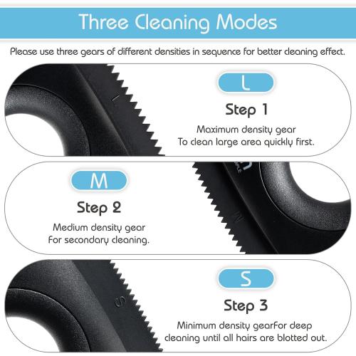 Analan Mini Pet Hair Remover for Car Detailing Supplies, Carpet Dog Hair Remover for Car Interior, Triangle Dog Hair Remover for Auto Detailing, Couch, Furniture, Lint, Carpet (Jet Black)