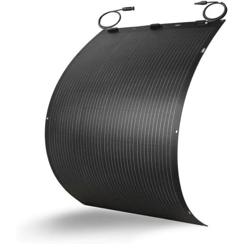 Greenmagic 200 Watt Flexible Solar Panel Charger Flex Up to 260°, 200W Ultra Thin Lightweight Solar Panel 23% High Efficiency IP67 Waterproof for Marine RV Cabin Van Car Uneven Surfaces