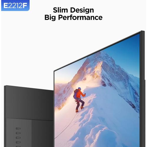 KOORUI Size 22 Inch Computer Monitor Full HD 1080P 100Hz PC Gaming Screen VA Panel Ultra-Slim Display 3000:1 Contrast Ratio with Adpitive Sync (HDMI/VGA/VESA Compatible 100x100mm/Audio Out), Tilt, Black