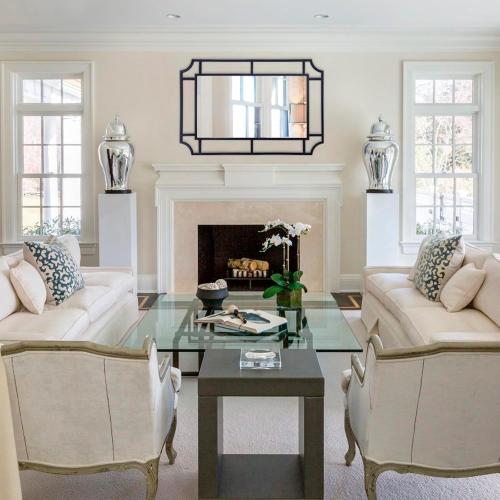 Black Mirror with Metal Frame, 40'' x 28'' Decorative Mirror for Living Room Decor, Large Irregular Wall Mirror for Entryway, Dining Room, Bathroom