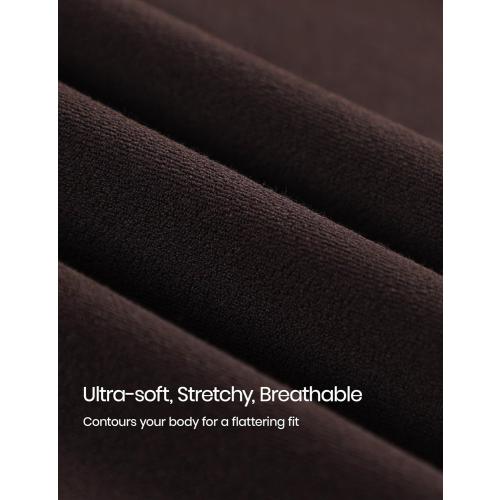 CRZ YOGA Softembrace Crewneck Long Sleeve Shirts for Women - Casual Going Out Tops Soft Basic Fitted Tight Fall T-Shirts Size XL