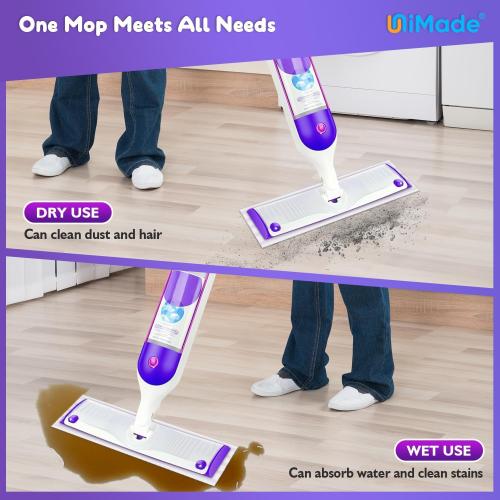 23 Pack Mop Pads Compatible with Swiffer Powermop, Washable Microfiber Pads Replacement for 13 ''-14.5 '' Mops - PowerMops Refills for Most Floor Types