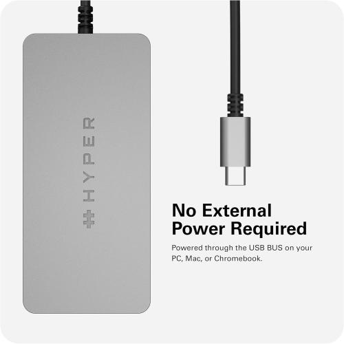 HyperDrive 5 Port USB C Hub - 86W Power Delivery, 4K HDMI, Ethernet, 5Gbps USB-A, USB Hub for Laptop, Chromebooks, and USB-C Compatible Devices