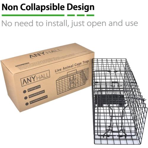 Black Live Squirrel Trap Heavy Duty Humane Animal Cage Trap