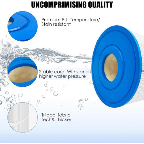 Replacement for PWK65 Hot Tub Filter Pleatco/Watkins 31114/ Unicel C-8465/ Filbur FC-3960/ Watkins 65/ Tiger River Caspian/Darlly 80651,71827,71828 Hot Spring Hot Tub Filter,65 sq. ft-1 Pack
