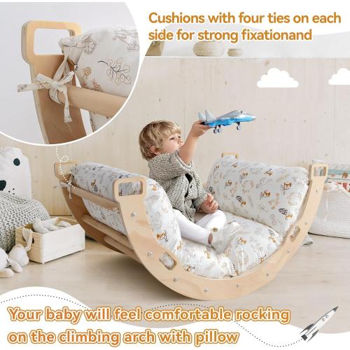 Cushion for Climbing Arch, Pillow Lounger Seats Pillow and Cover for Kids