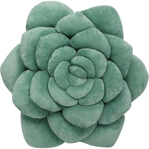 Hand-Stitched Plush Decorative Throw Pillow. Plant-Shaped Pillows and Flower Pillows, Plush Cushions for Bedroom and Home Decoration, 19.7in/50CM