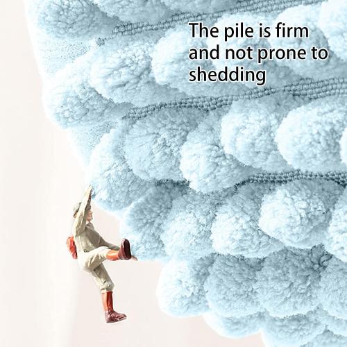 Bathroom Rug Mat,Luxury Chenille Super Soft Absorbent Rug,Non-Slip Quick Dry Microfiber Mats,Machine Washable Rubber Backing Bath Mat,Bath Rug Mats for Floor,Tub and Rain Showers (Blue-24x36)