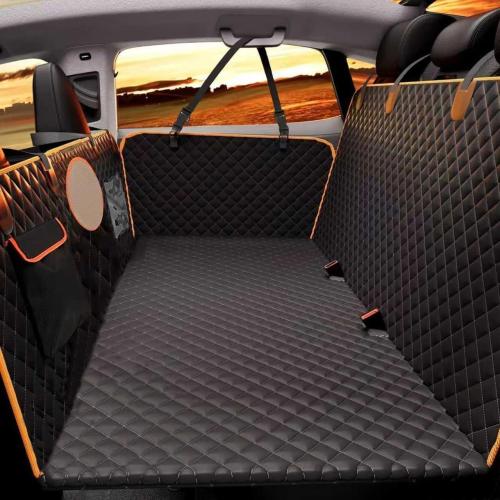 INFURTURE Waterproof Dog Car Seat Cover for Back Seat with Hard Bottom, Dog Car Seat Cover Holds 460lbs, 8-Layer Protection, Non-Slip & Scratch Proof, Easy to Install for Car/SUV