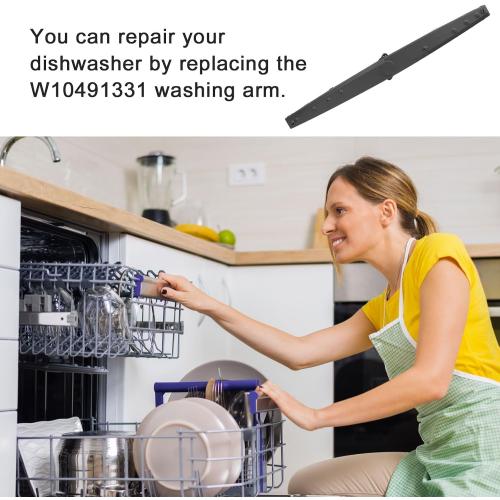 WPW10491331 Dishwasher Parts for Whirlpool Dishwasher Spray Arm Compatible With Whirlpool Amana Admiral Maytag Dishwasher Parts Replaces W10491331, 2312843, PS11755592