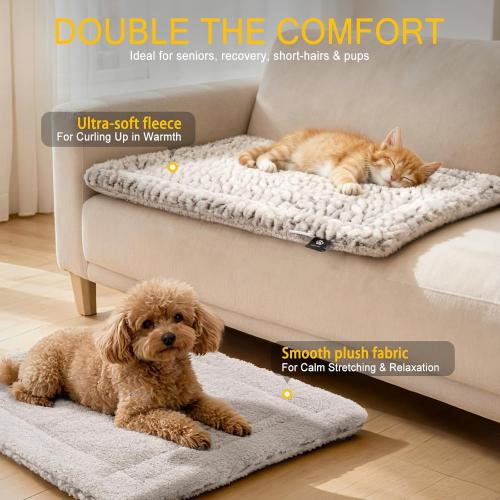 Self Heating Cat Pad Self Warming Cat Bed 22 x 17 Thermal Mat Extra Warm Pet Mat for Outdoor and Indoor Large Kittens Small Puppy Pets