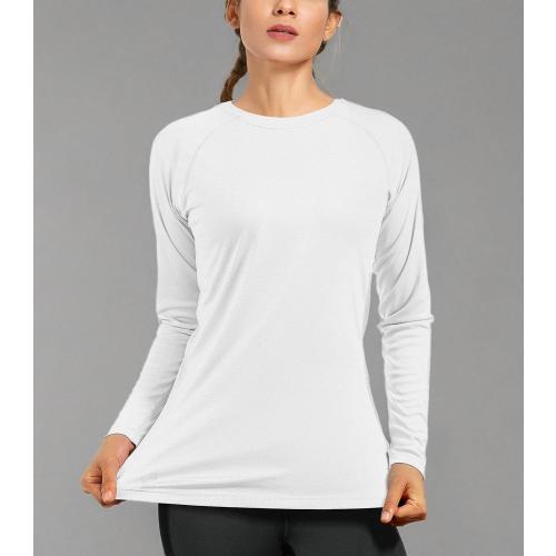 Size L ...isnowood Women's Sun Protection Long Sleeve Shirts, UPF 50  UV Rash Guard Swim Shirt, Workout Hiking Running Athletic Tops