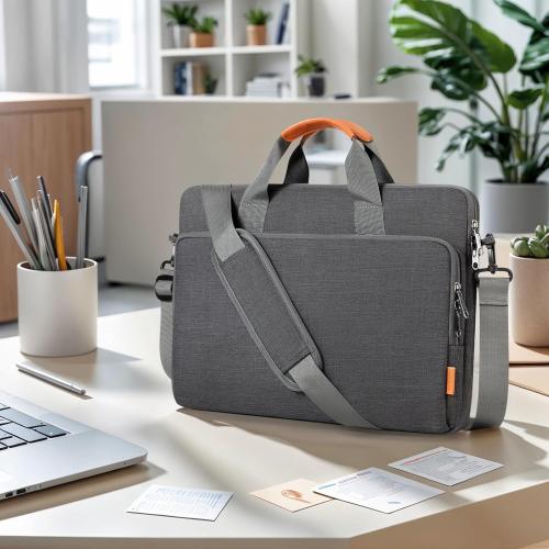 15.6 16 17 17.3 14 13 13.6 inch Laptop case Bag with Edge Protection, Computer Shoulder Carrying Briefcase