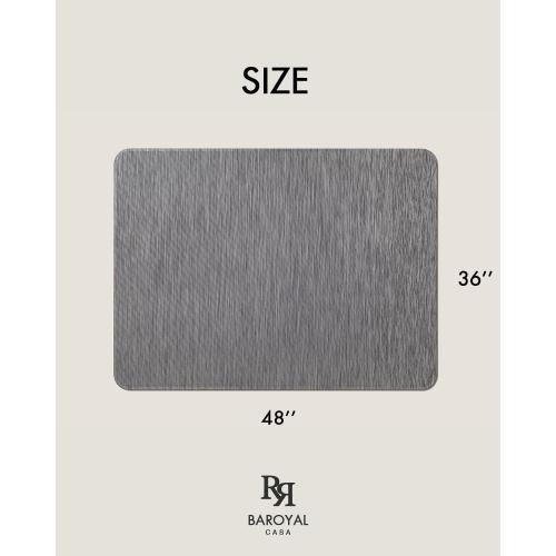 Office Chair Mat for Hardwood Floor Under Desk Computer Rolling Chair Mat for Wood/Tile Floor Non-Slip Heavy Duty Desk Rug PVC Plastic Hard Floor Protector 36 x 48 (Gray)