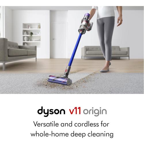 PURPLE Dyson V11 Origin Cordless Vacuum, Nickel/Blue (Renewed)