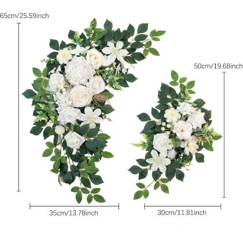 Pack of 2 Faux Flowers,Wedding Arch Flowers,Wisteria Hanging Flowers,Flower Garland Be Suited to Aisle Decorations for Wedding Ceremony,Wedding Arches for Ceremony