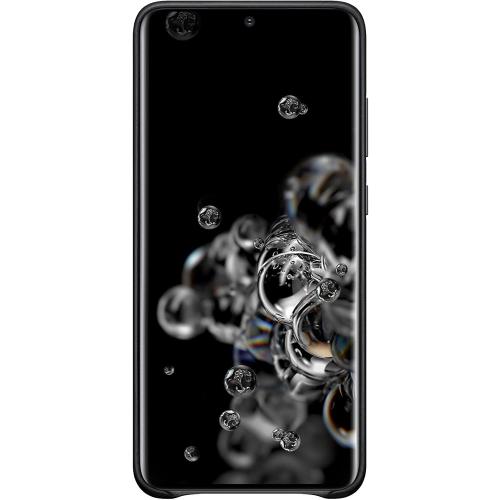 Samsung Galaxy S20 Ultra Case, Leather Back Cover - Black (US Version with Warranty)