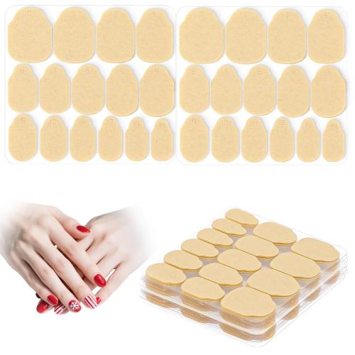 600 Pcs Nail Adhesive Tabs, Strong Nail Glue Sticker Long Lasting Press On Nails Sticky Tabs, Transparent Strong Sticky Double Sided Nails Tab, 0.3mm Ultra-Thin Waterproof, 15 Sizes
