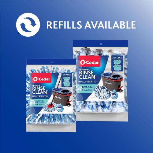 Missing the mop stick. O-Cedar RinseClean Spin Mop & Bucket System   2 Extra Mop Heads| Clean with Clean Water | Removes 99% of Bacteria