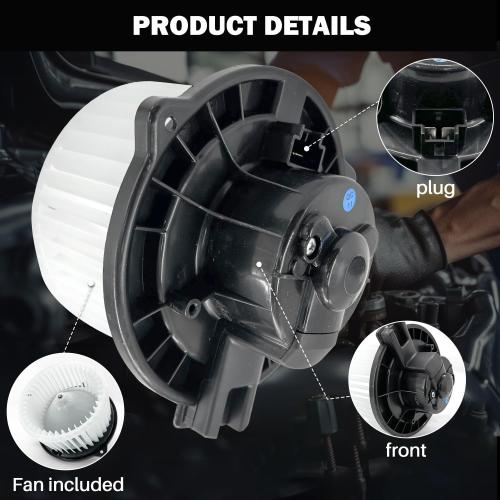 700002 AC Heater Blower Motor Fan Fit for Acura mdx 2001-2006 ，for Honda Accord 1998-2002， for Honda Odyssey 1999-2004 ，Pilot 2003-2008 79310S3VA01, 79310S84A01, HO3126105