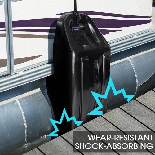 Pontoon Fenders Boat Bumpers for Docking Pontoon Boat ONLY,Customized Inflatable Fender Dock Bumper with Locking Recessed Groove&Grip Handle