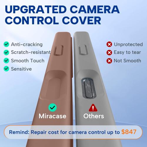 Miracase Magnetic for iPhone 17 Pro Case, Silicone, Chocolate | Compatible with MagSafe, Soft Microfiber Lining,Shockproof Drop Protection Phone Case for 17 Pro