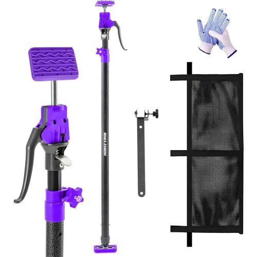 Purple Adjustable Cargo Bar, Truck Bed Divider from 40 to 70 in with 200LB Bearing Capacity, Cargo Bar for Pickup, Truck Bed Organizer Cargo Bars for SUV, Trailer, Van, Come with 1 Divider Bar, 1 Cargo Net