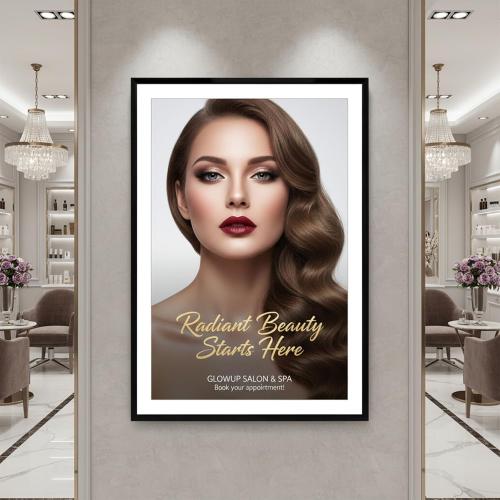 Boarding 22X34 Poster Frame 4 Pack, Scratch-Proof Picture Frames for Wall Gallery, Slide-In Strips,Photo Frame 22 by 34 for Horizontal or Vertical Wall Display, Black