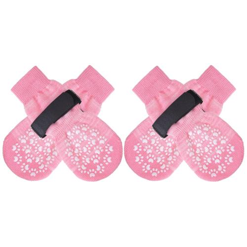 Anti Slip Dog Socks to Prevent Licking Paws, Dog Shoes for Hot Pavement, Dog Booties for Small Medium XS Dogs, Traction Control Boots & Paw Protectors for Hardwood Floors