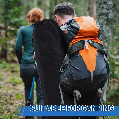 Double Camp Chair Replacement Bag, 48 Inches Heavy Duty Large Storage Bag, Nylon Folding Carry with Shoulder Strap Heavy Duty for Outdoor Camping Travel (Chair is Not Included)(Black)